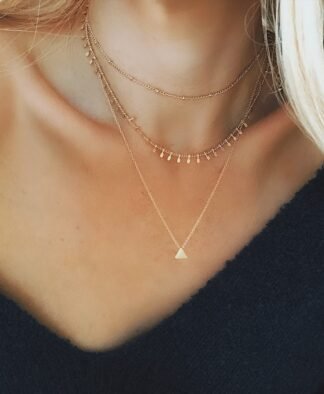 Collier multirang triangle