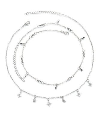 collier argent femme