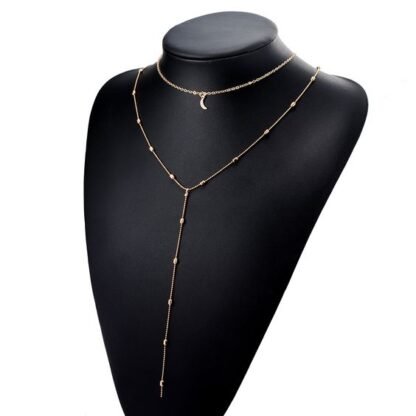 collier multirang cercle doré – Image 2