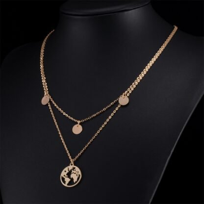 collier multirang monde