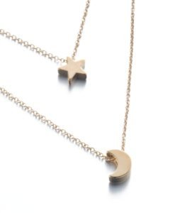 collier multirangs etoile argent
