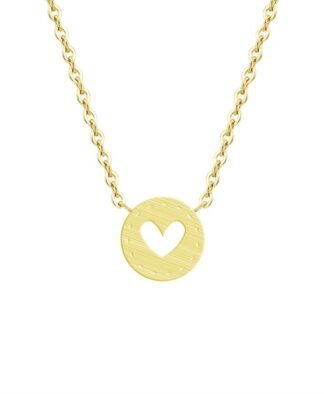 collier medaille coeur.