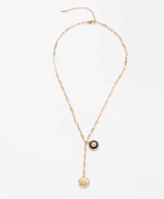 Collier tendance 2020 - double medaille